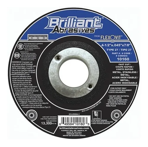 Disco de corte ultra fino para metal Flexovit 10160 en venta en DIT Chiapas