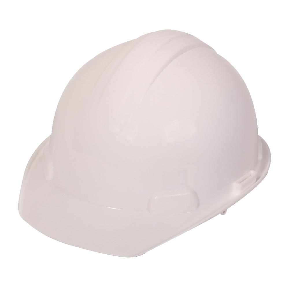 Casco de seguridad dieléctrico Clase E, modelo 2002, con diseño para lluvia y ventilación. A la venta en Tuxtla, San Cristóbal y Tapachula.