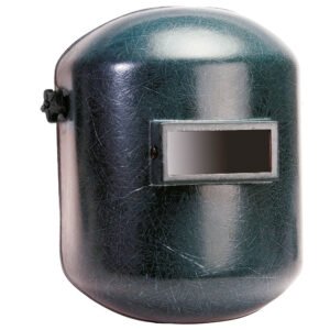 Careta negra para soldar, fabricada en fibra de vidrio de alta durabilidad para uso rudo. A la venta en Tuxtla, San Cristóbal y Tapachula.