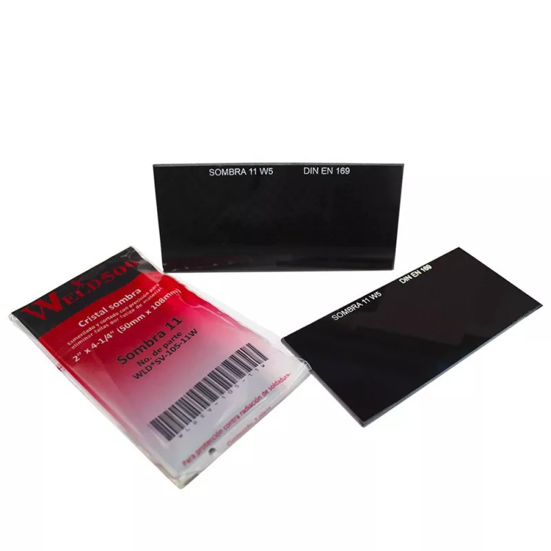 cristal-sombra-careta-soldar-chiapas Cristal de sombra de repuesto para careta de soldar, disponible en sombras 10, 11, 13 y 14. A la venta en Tuxtla, San Cristóbal y Tapachula.