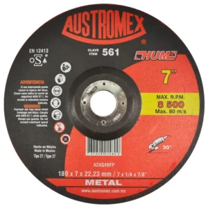 Disco de desbaste premium de 4 1/2 pulgadas para un acabado fino en concreto y piedra, modelo 561. A la venta en Tuxtla, San Cristóbal y Tapachula.