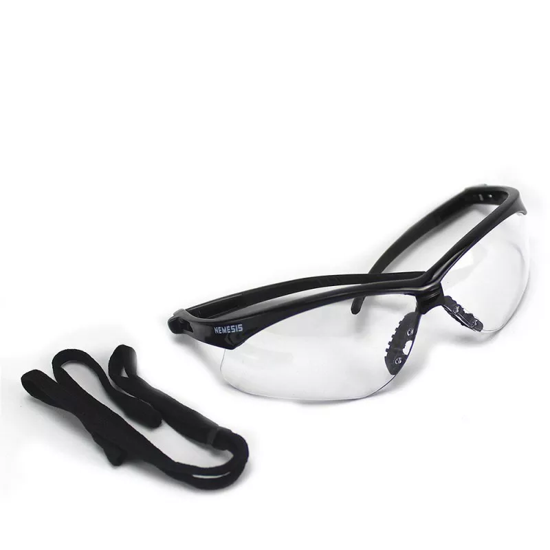 Lentes de seguridad Nemesis claros con diseño deportivo en venta en DIT Chiapas
