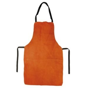 Mandil de trabajo de carnaza de res para soldador y herrero, con correas ajustables. A la venta en Tuxtla, San Cristóbal y Tapachula.