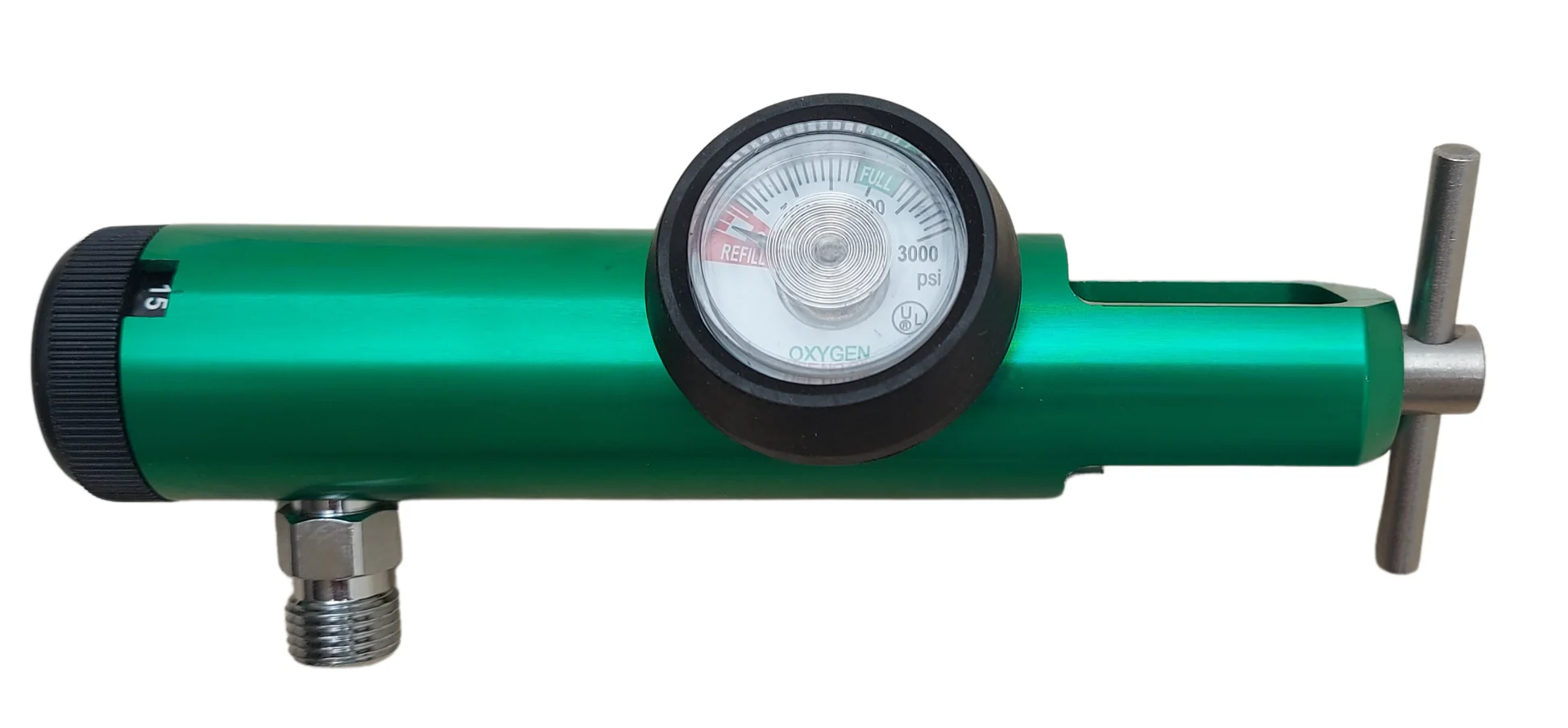 Regulador de oxígeno medicinal portátil tipo yugo en venta en DIT Chiapas