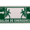 Señalética fotoluminiscente de "Salida de Emergencia" que brilla en la oscuridad, cumpliendo con la norma. A la venta en Tuxtla, San Cristóbal y Tapachula.